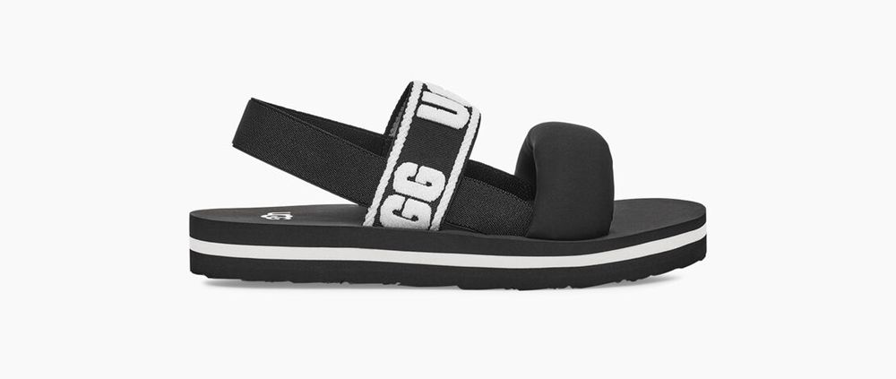 Ugg Zuma Sling - Kids Sandals - Black - NZ (4958ACVST)